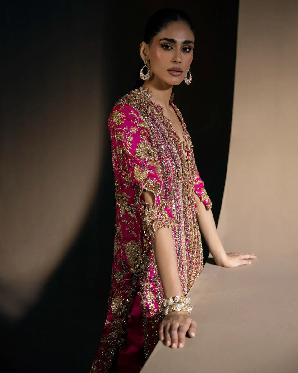 SANA SAFINAZ LUXURY RAW SILK COLLECTION| UNSTITCHED WEDDING FORMALS BY SHAEBIZ
