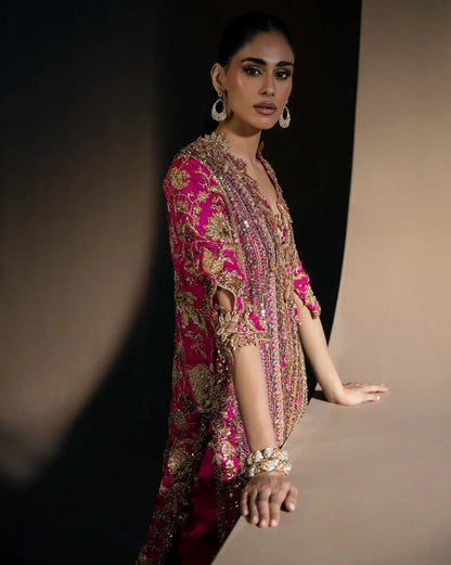 SANA SAFINAZ LUXURY RAW SILK COLLECTION| UNSTITCHED WEDDING FORMALS BY SHAEBIZ