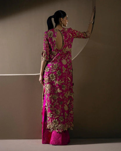 SANA SAFINAZ LUXURY RAW SILK COLLECTION| UNSTITCHED WEDDING FORMALS BY SHAEBIZ