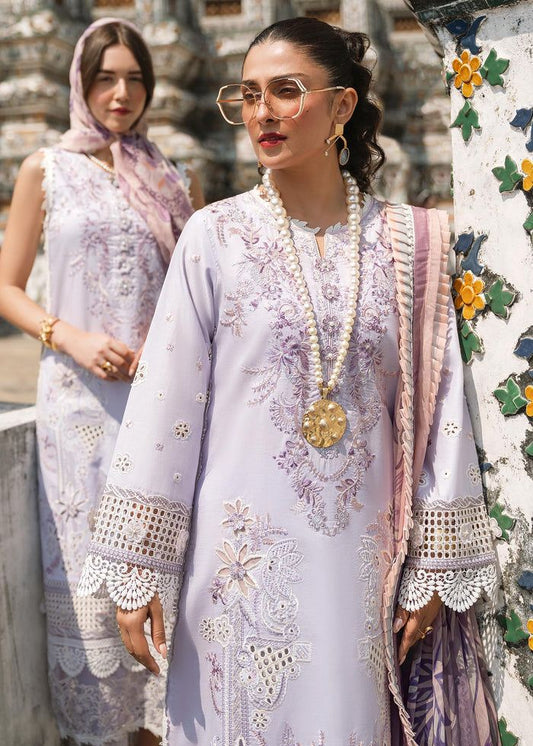 MUSHQ PURPLE LAWN COLLECTION| TOP PAKISTANI DRESS BY SHAEBIZ|