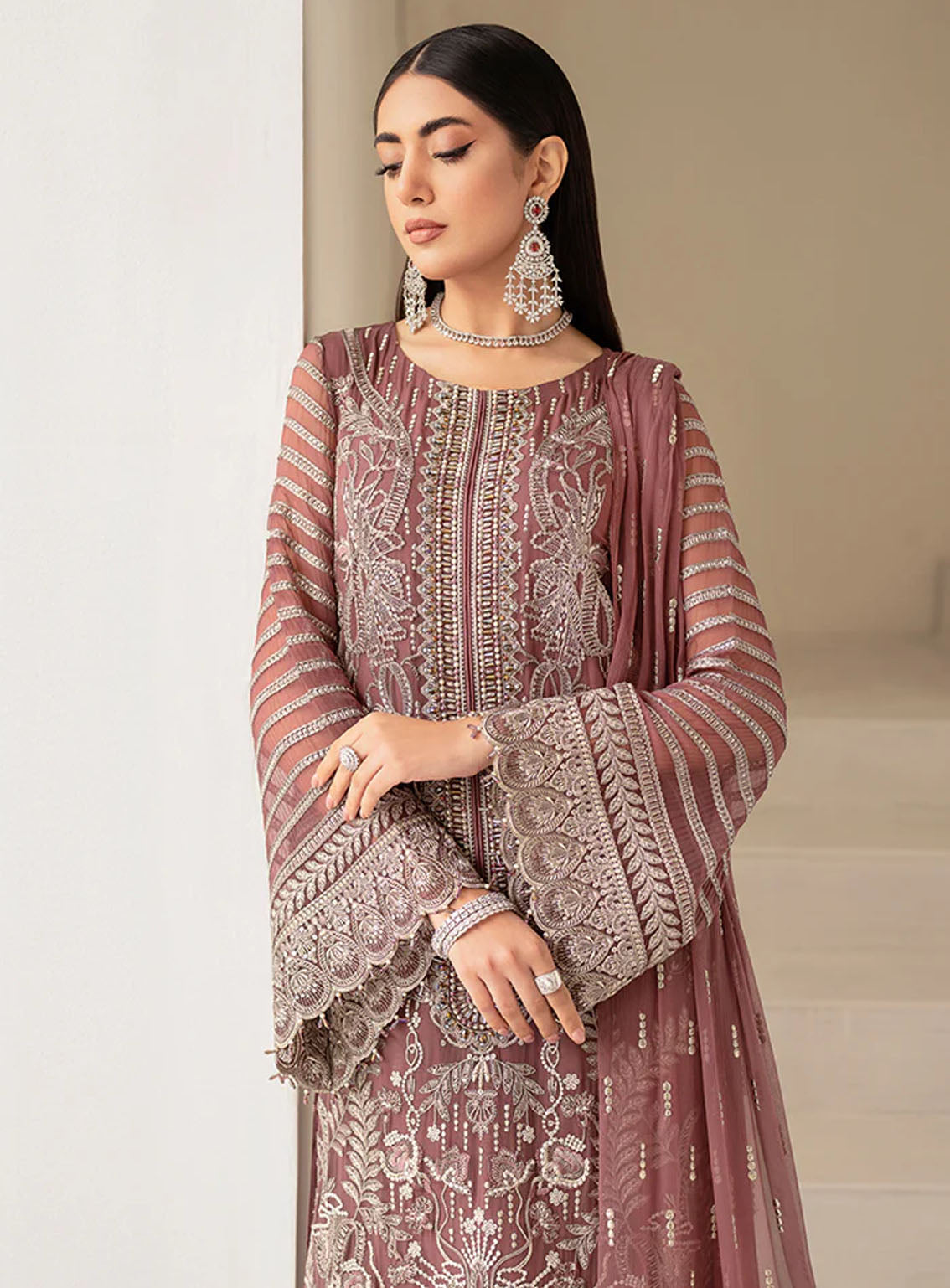 FLOSSIE NEW LUXURY NET COLLECTION| UNSTITCHED WEDDING EDITION| TOP PAKISTANI DRESS BY SHAEBIZ