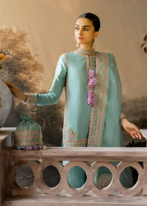 HUSSAIN REHAR 2026 LUXURY WEDDING FORMALS| UNSTITCHED 3 PCS|TOP PAKISTANI DRESS BY SHAEBIZ