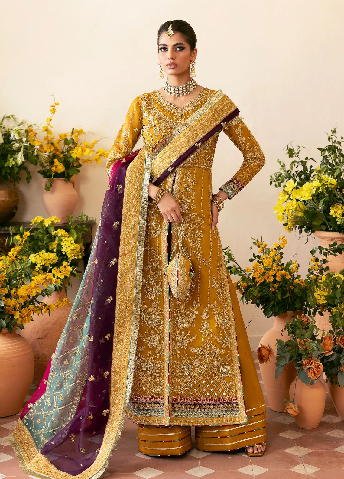 CHAANDNI BY GULAAL LUXURY ORGENZA COLLECTION| WEDDING FORMALS| TOP PAKISTANI DRESS BY SHAEBIZ