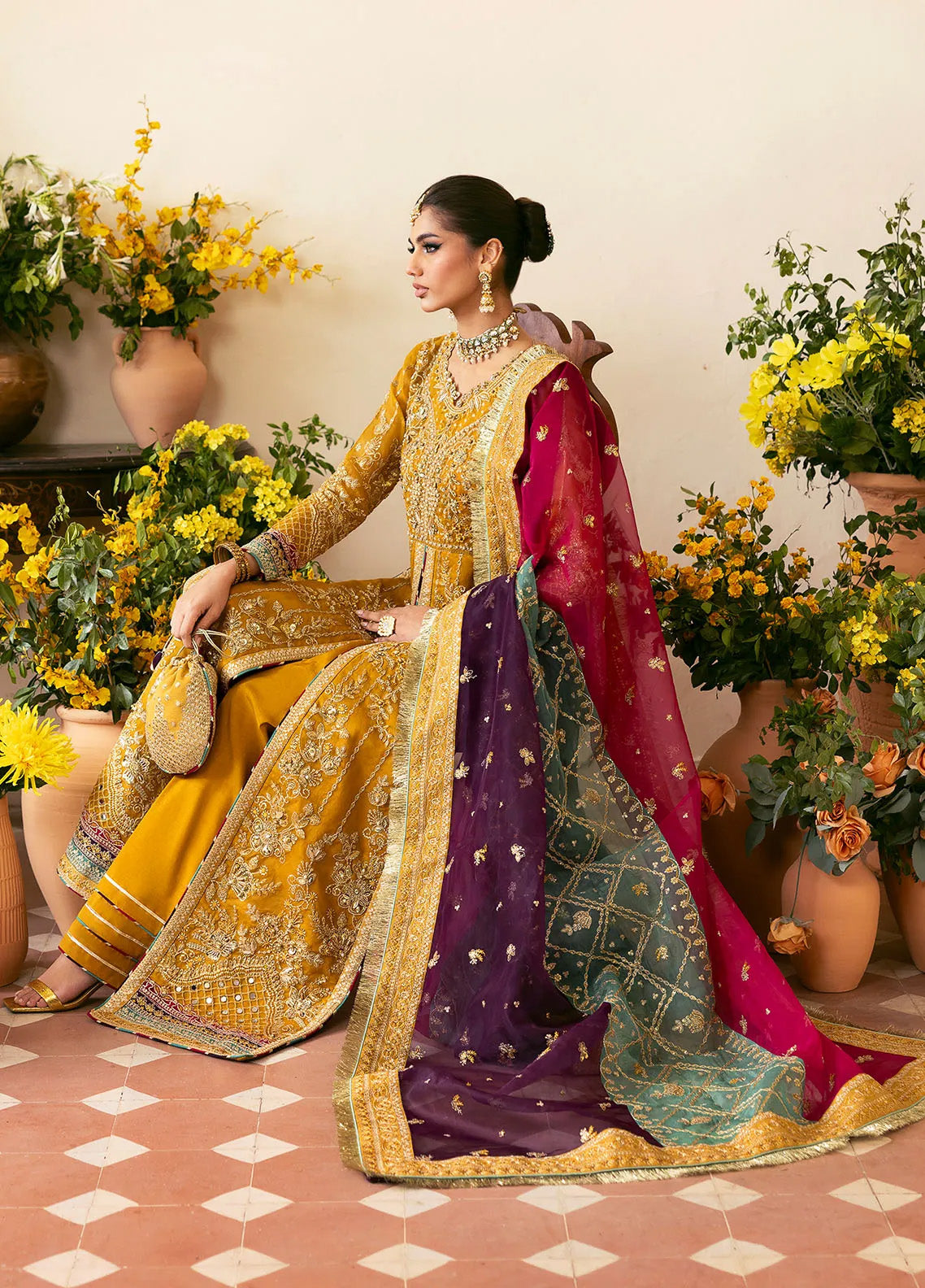 CHAANDNI BY GULAAL LUXURY ORGENZA COLLECTION| WEDDING FORMALS| TOP PAKISTANI DRESS BY SHAEBIZ