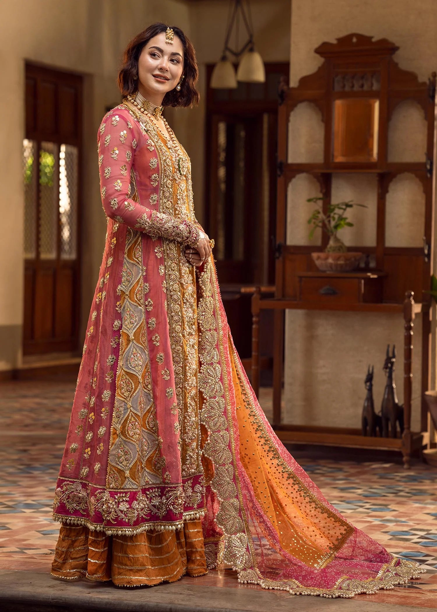 Crimson Mehndi Galore By Hania Amir Unstitch Luxury Wear Collection