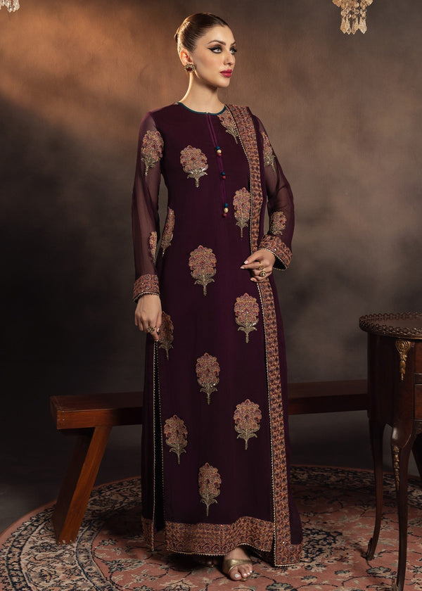 MEERAL LUXURY CHIFFON COLLECTION| UNSTITCHED MASTER REPLICA BY SHAEBIZ