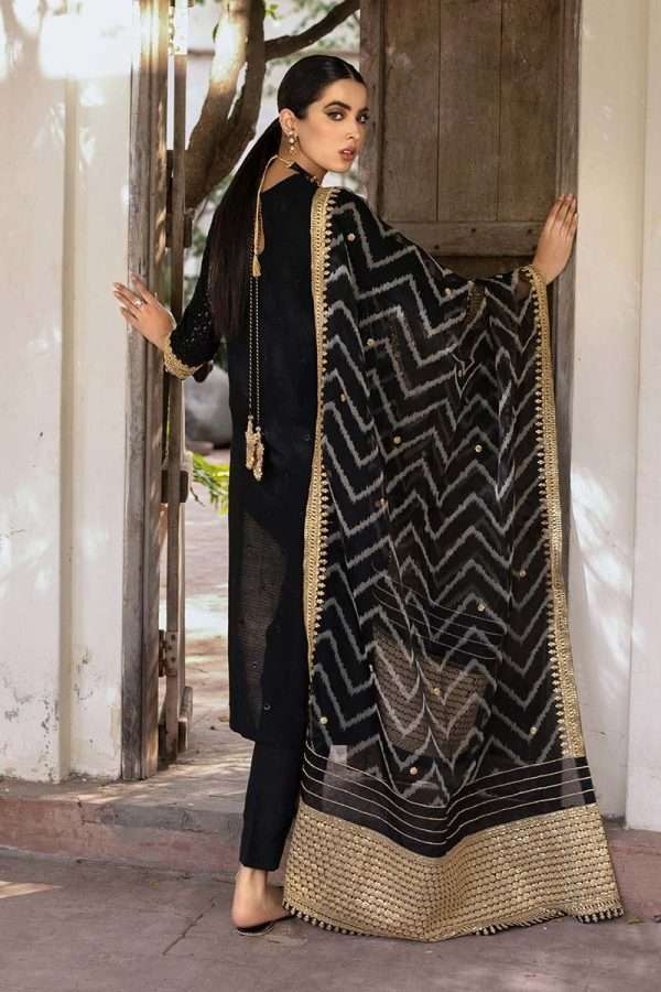 CROSS STITCH PARTY WEAR CHIFFON DRESS (CS-CFS3)