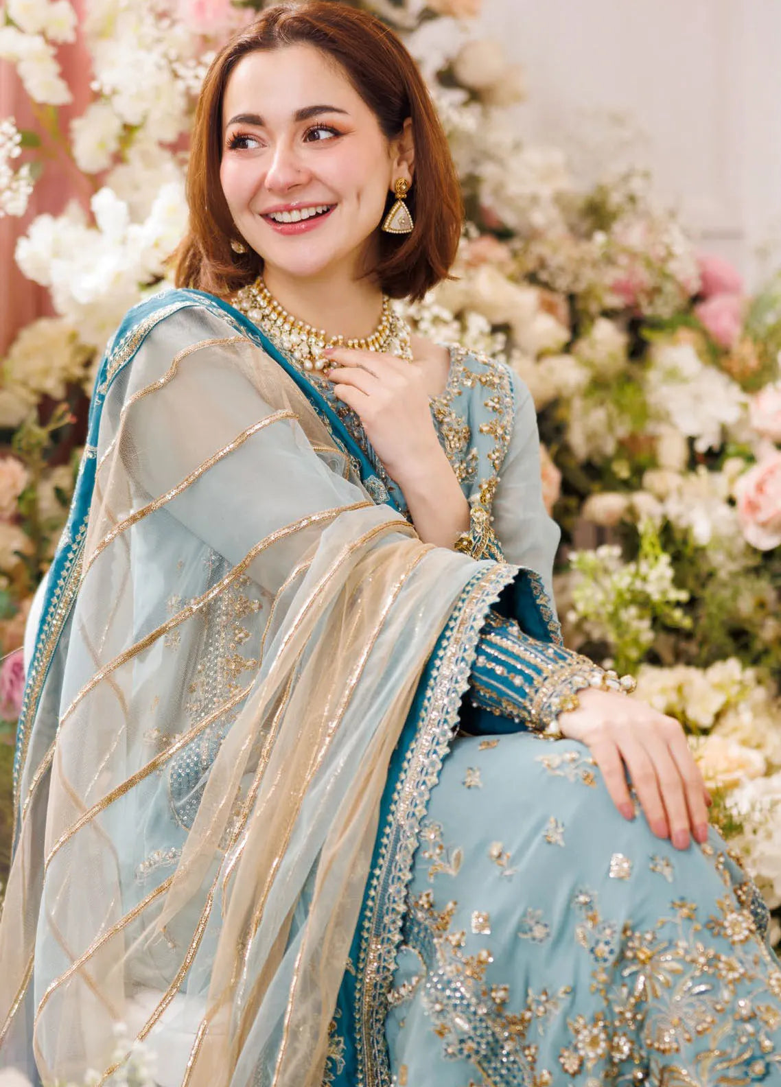 CHARIZMA DASTAN E JASHAN LUXURY CHIFFON PARTY WEAR| HANIA AMIR| TOP PAKISTANI DRESS BY SHAEBIZ|