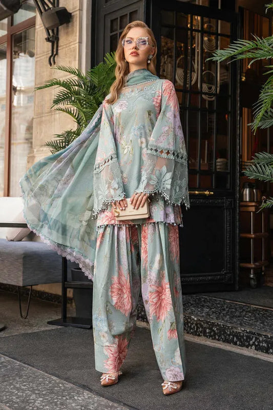 MARIA B MPRINT FALL WINTER COLLECTION| LAWN WINTER COLLECTION| TOP PAKISTANI DRESS BY SHAEBIZ