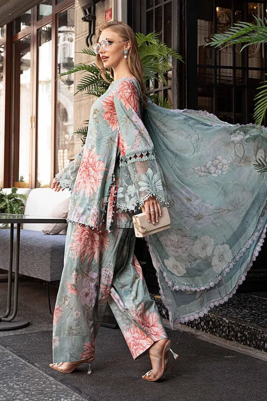 MARIA B MPRINT FALL WINTER COLLECTION| LAWN WINTER COLLECTION| TOP PAKISTANI DRESS BY SHAEBIZ