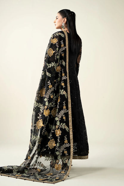 MARIA B ZARINA BLACK LUXURY ORGENZA FROCK | PARTY WEAR| TOP PAKISTANI DRESS BY SHAEBIZ