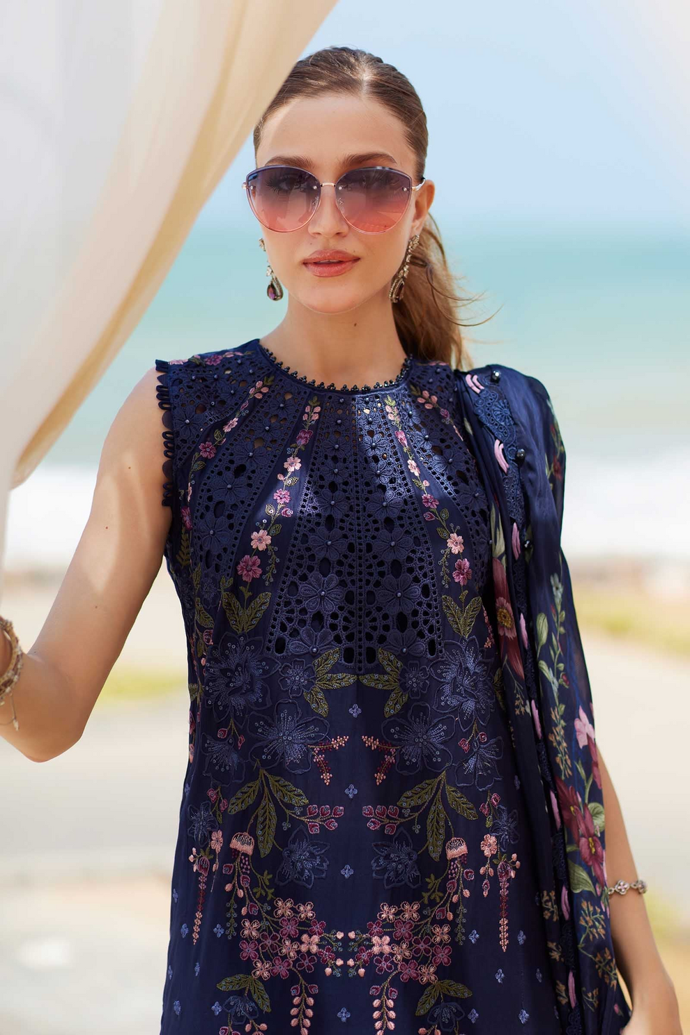 MARIA B 2026 EMBROIDERED LUXURY LAWN COLLECTION| UNSTITCHED 3 PCS BY SHAEBIZ