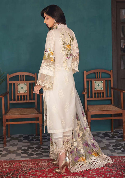 Elaf White | Luxury Lawn | Unstitch Collection | By Shaebiz