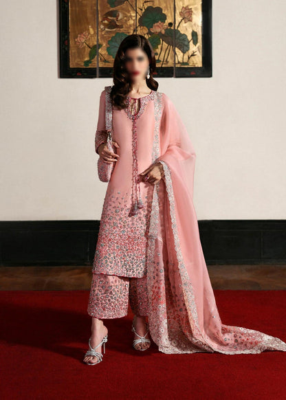 HUSSAIN REHAR EVARA  2026 LUXURY RAW SILK DRESS| UNSTITCHED 3 PCS| TOP PAKISTANI DRESS BY SHAEBIZ