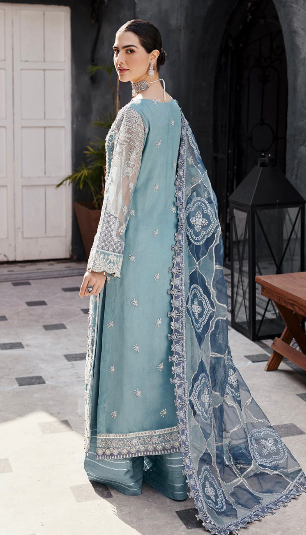 EMAAN ADEEL LUXURY ORGENZA COLLECTION | TOP PAKISTANI DRESS BY SHAEBIZ