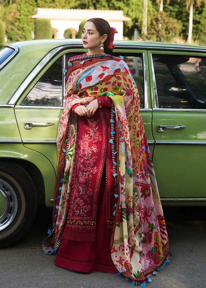 HUSSAIN REHAR 2026 LUXURY LAWN COLLECTION| UNSTITCHED 3 PCS BY SHAEBIZ
