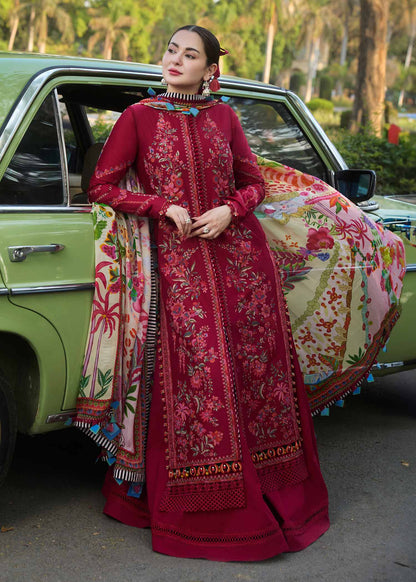 HUSSAIN REHAR 2026 LUXURY LAWN COLLECTION| UNSTITCHED 3 PCS BY SHAEBIZ