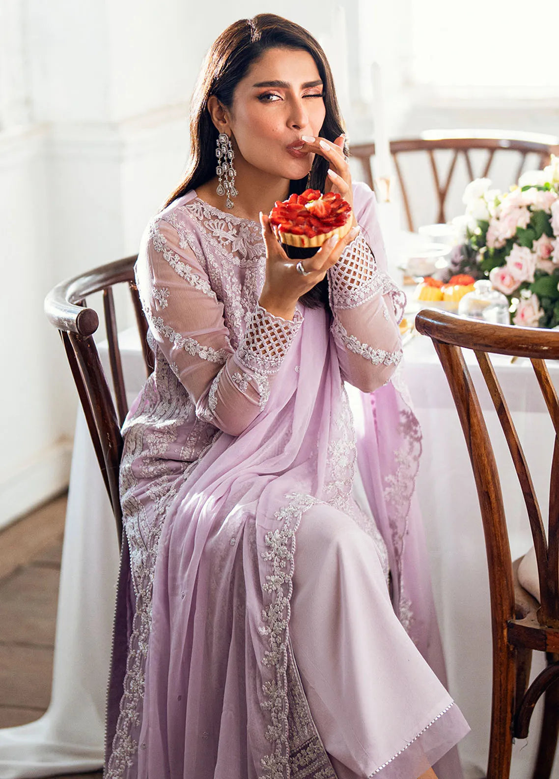 AZURE BLUSH ROSE LUXURY CHIFFON COLLECTION| LATEST 2025 COLLECTION| TOP PAKISTANI DRESS BY SHAEBIZ