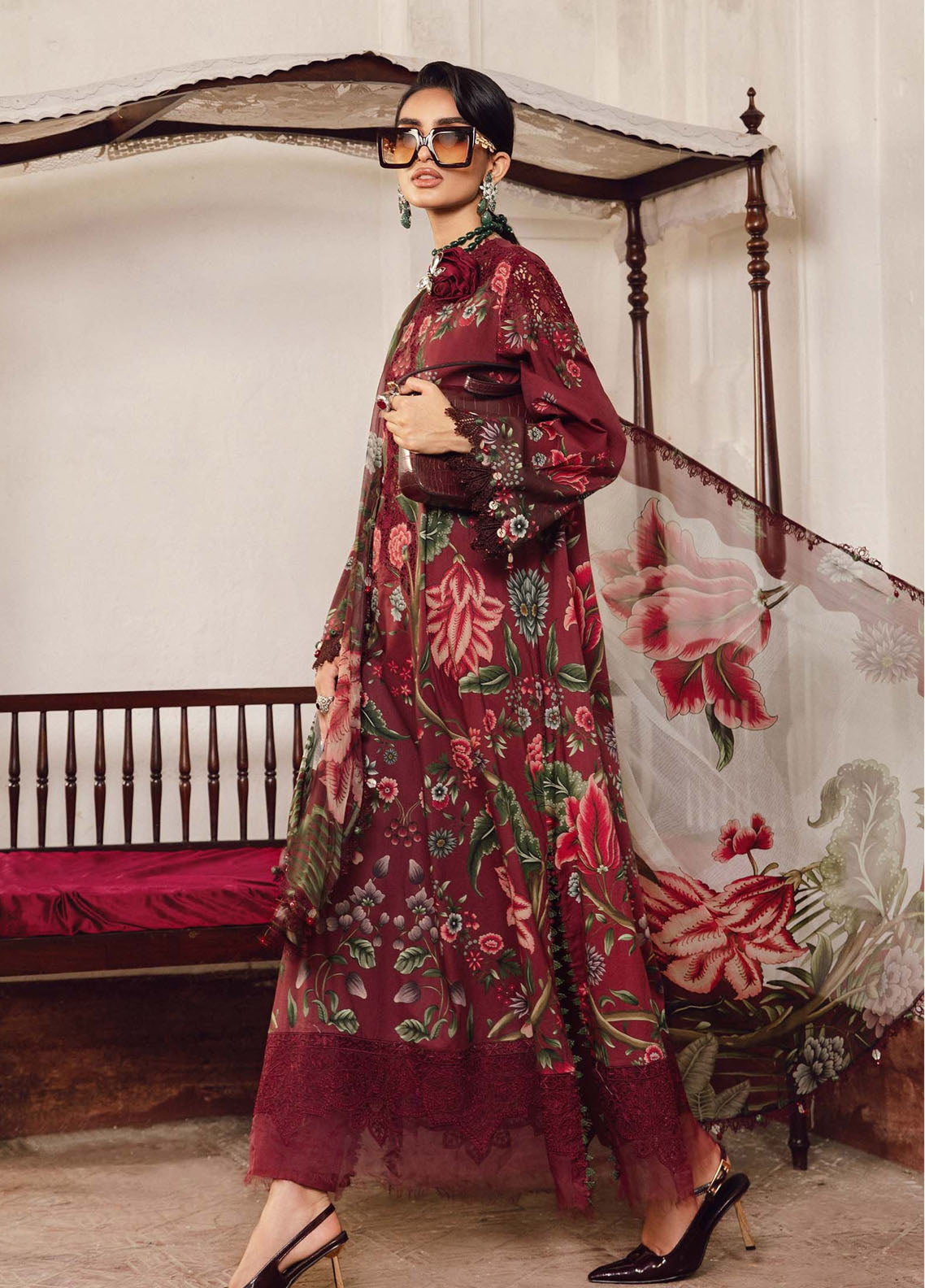 MARIA B LUXURY MPRINTS| LAWN DIGITAL PRINT UNSTITCHED LAWN COLLECTION BY SHAEBIZ