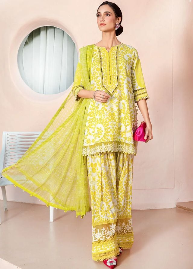 MARIA B MPRINT LAWN COLLECTION| LATEST LAWN EID COLLECTION 2025 BY SHAEBIZ
