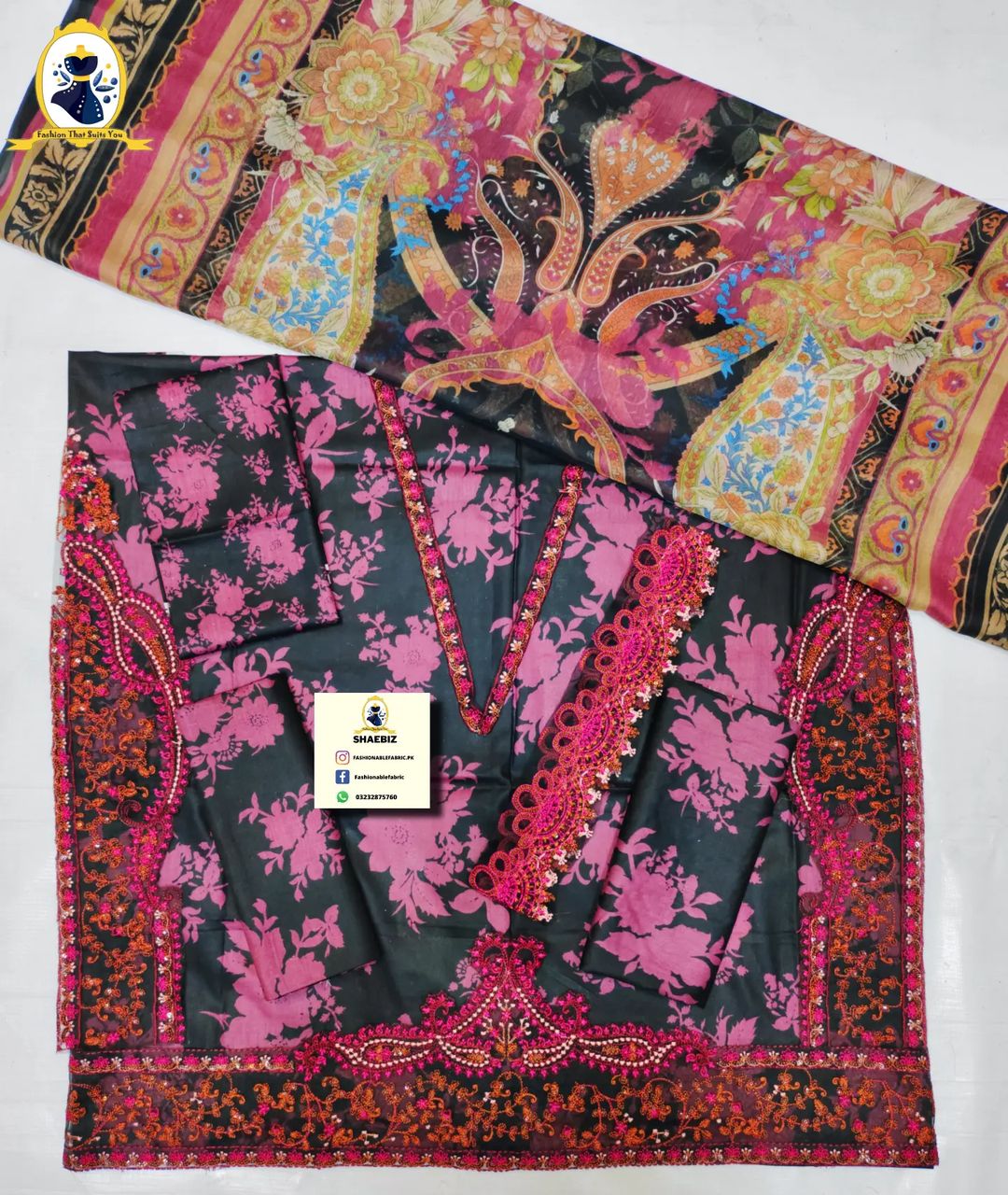 Maria b Lawn Mprint 2024 Latest Eid Collection Pakistani Unstitch Dress By Shaebiz