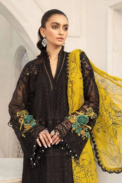 MARIA B BLACK CHICKEN KARI LAWN 2022 (MB-SL22)