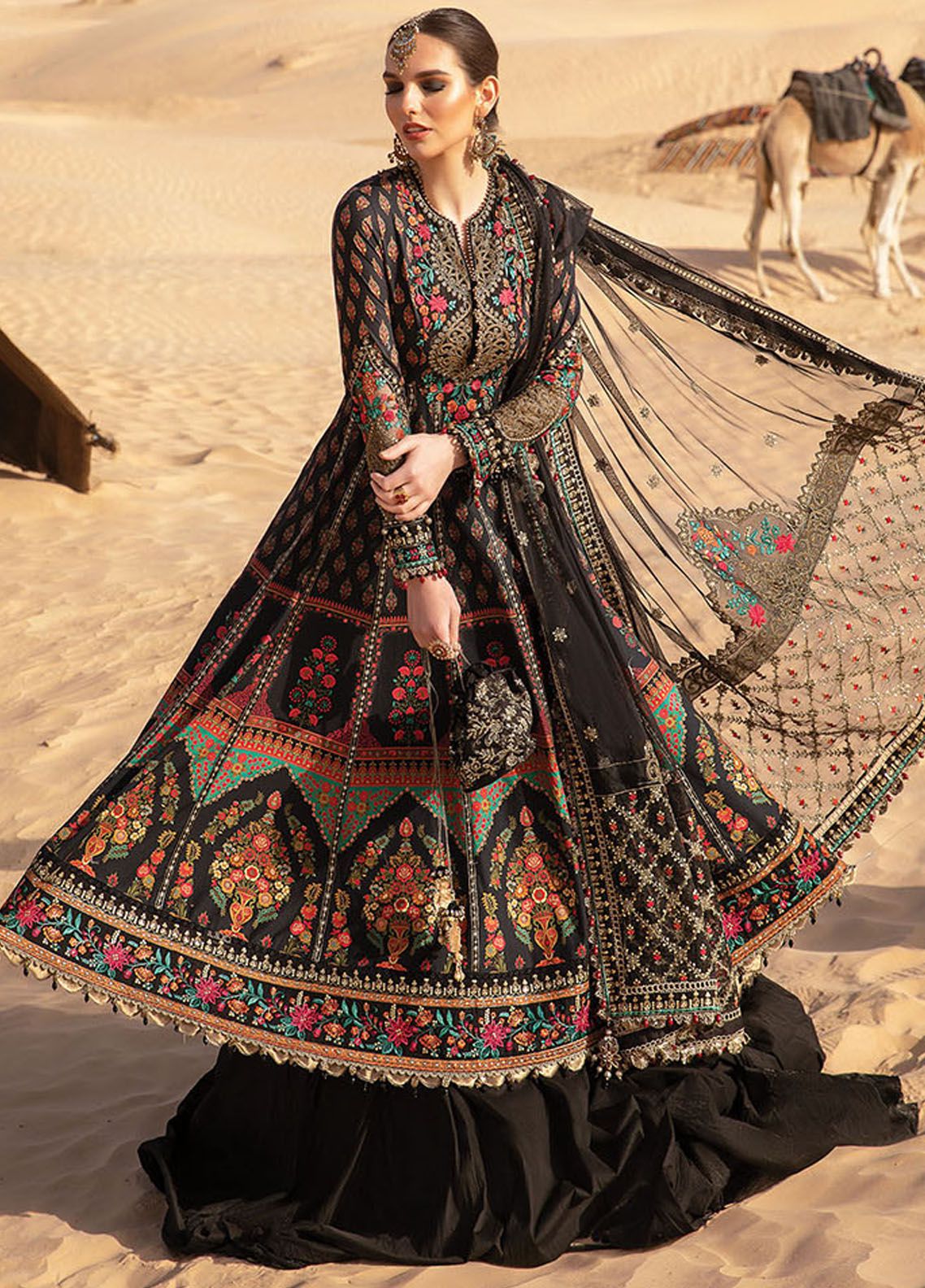MARIA B EMBROIDERED LATEST LAWN COLLECTION| UNSTITCHED 3 PCS BY SHAEBIZ