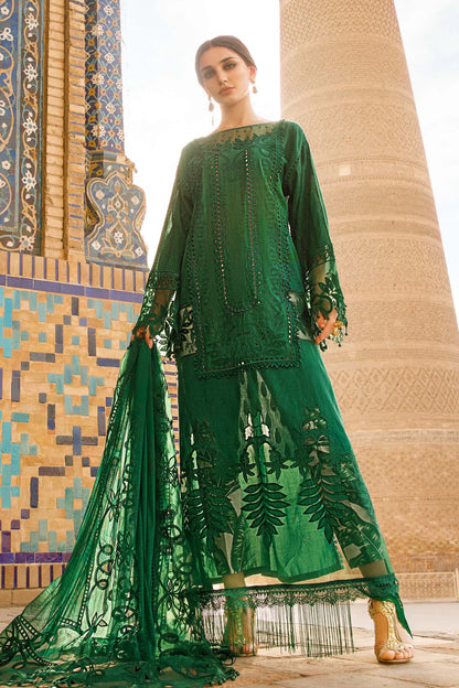 MARAI B | GREEN VOYAGE A LUXE LAWN | EID COLLECTION | UNSTITCHED EMBROIDERED 3 PIECE