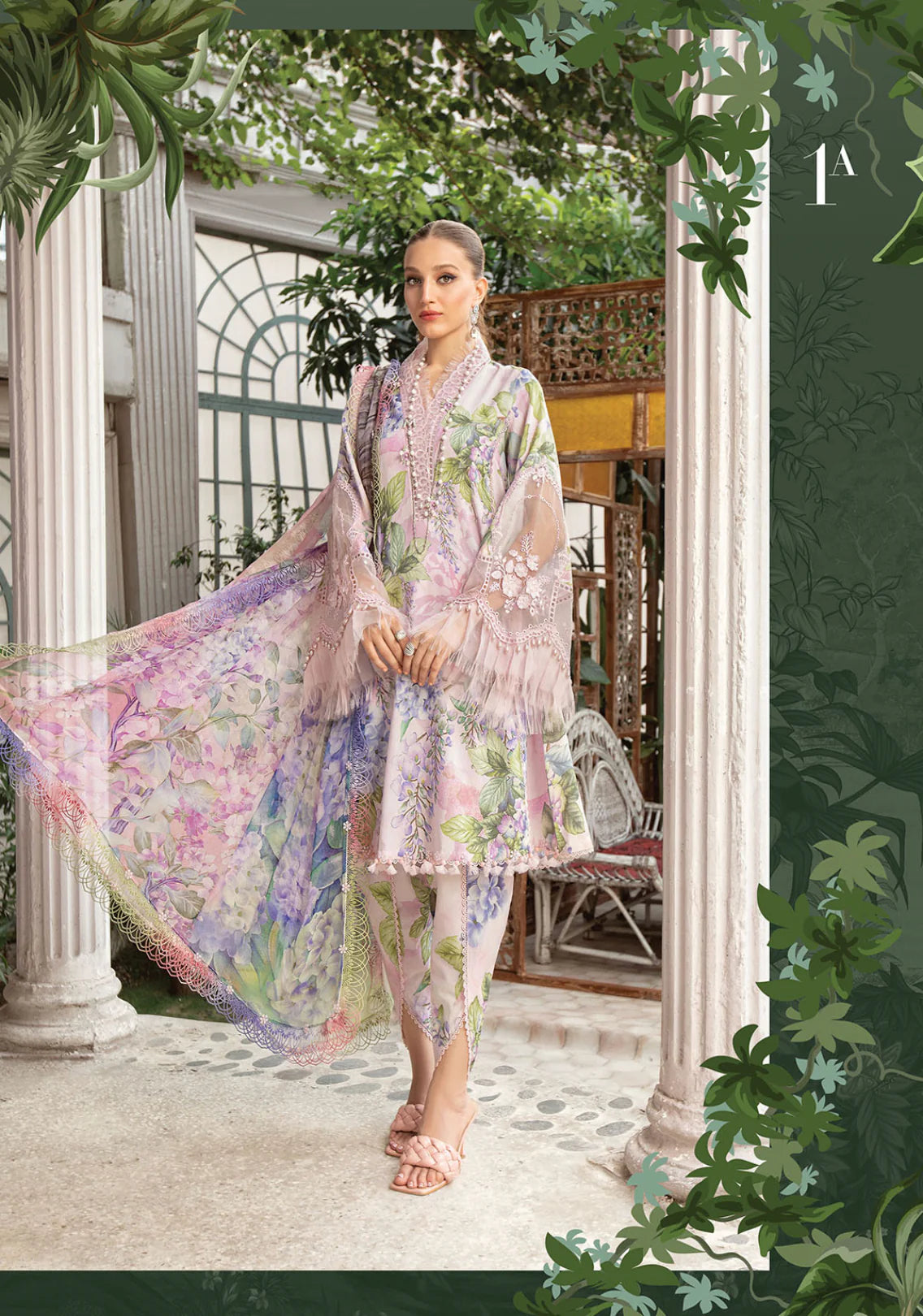 MARIA B | M PRINT 3 PIECE | SWISS DIGITAL LAWN UNSTITCH COLLECTION | BY SHAEBIZ