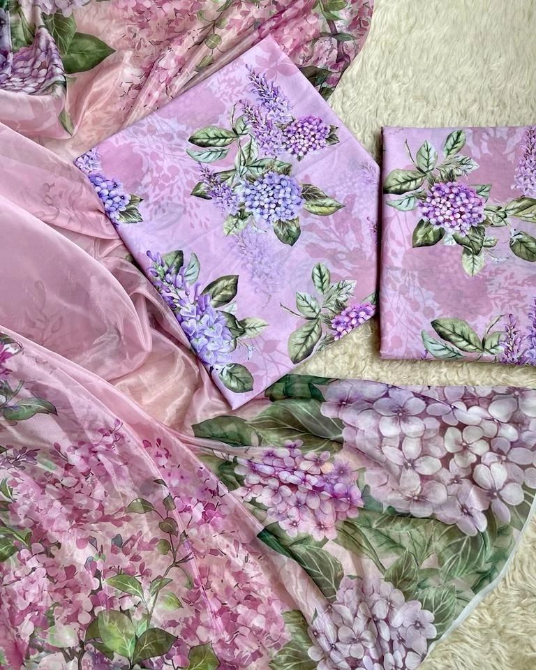 MARIA B | M PRINT 3 PIECE | SWISS DIGITAL LAWN UNSTITCH COLLECTION | BY SHAEBIZ