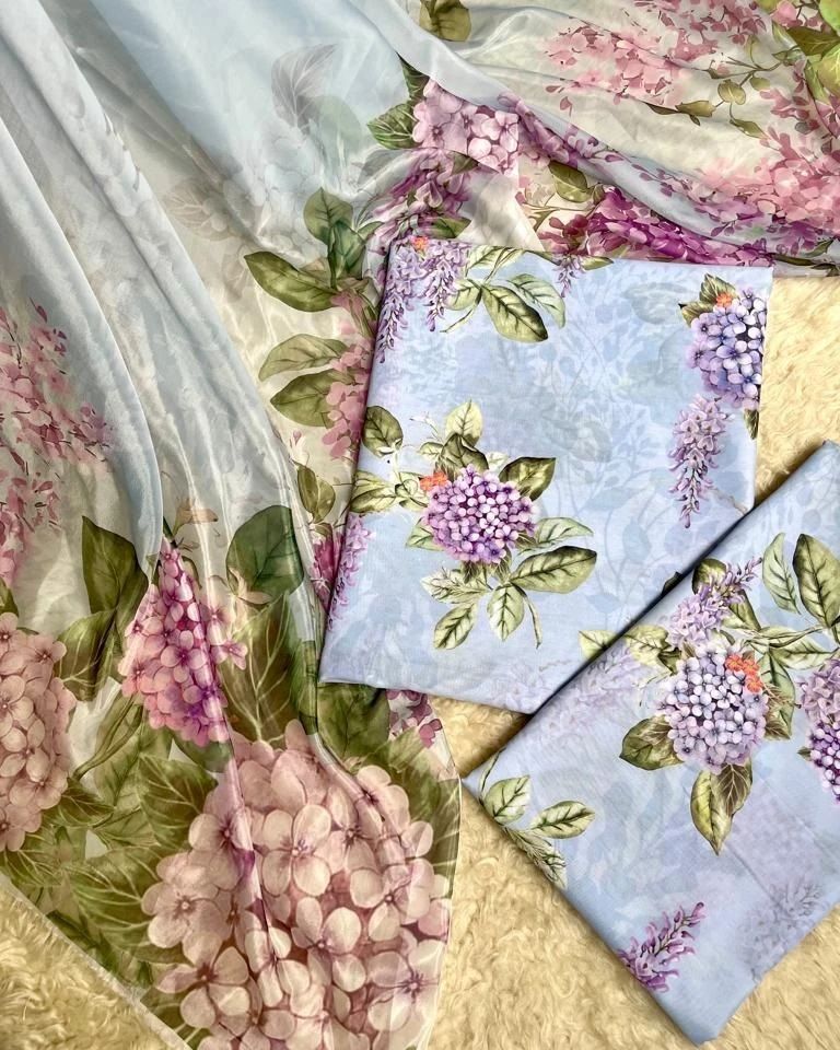 MARIA B | M PRINT 3 PIECE | SWISS DIGITAL LAWN UNSTITCH COLLECTION | BY SHAEBIZ