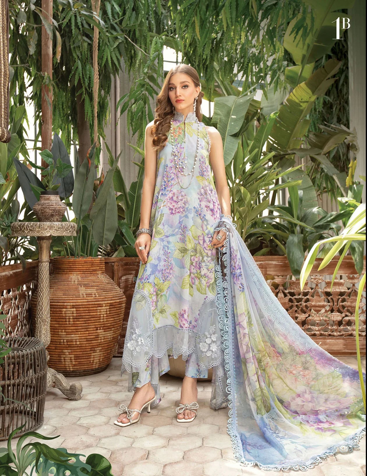 MARIA B | M PRINT 3 PIECE | SWISS DIGITAL LAWN UNSTITCH COLLECTION | BY SHAEBIZ