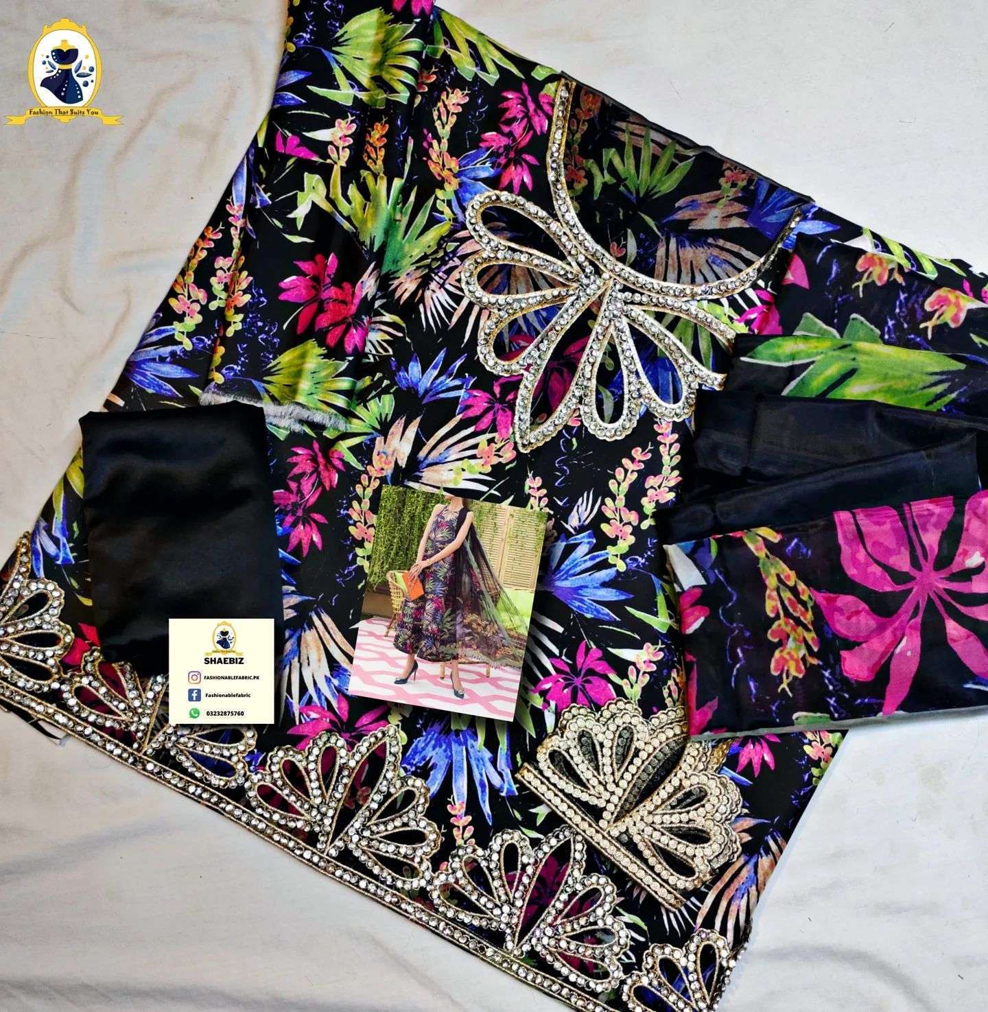 MARIA B M.PRINT FORMAL WEAR SILK COLLECTION(MB-SS22)