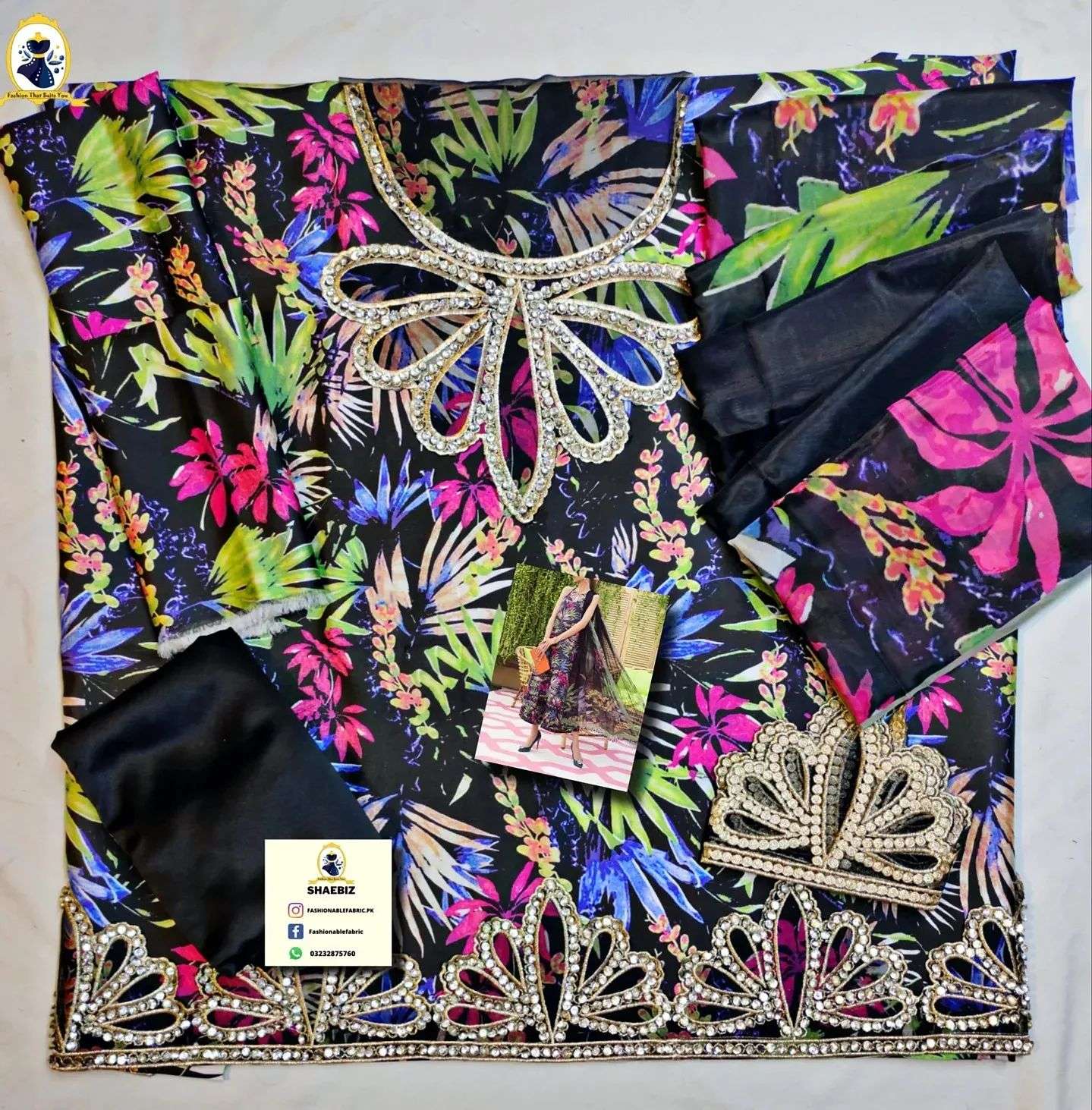 MARIA B M.PRINT FORMAL WEAR SILK COLLECTION(MB-SS22)