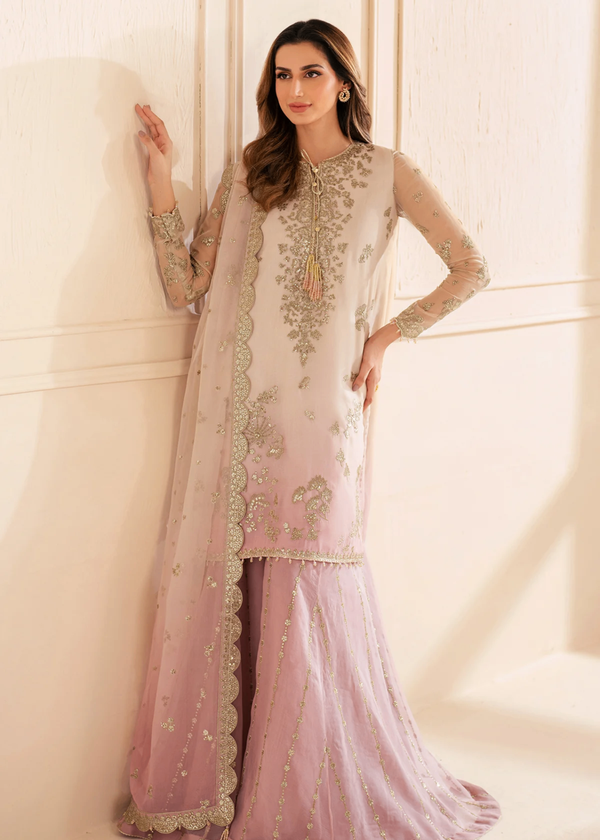 JAZMIN LUXURY EMBROIDERED CHIFFON COLLECTION|UNSTITCHED 3 PCS | TOP PAKISTANI DRESS BY SHAEBIZ