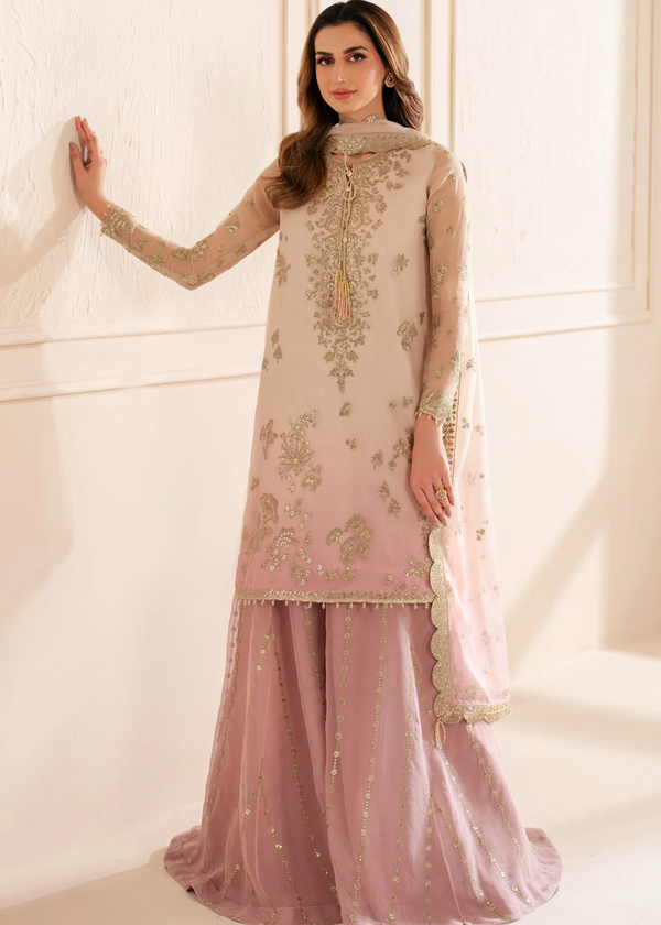 JAZMIN LUXURY EMBROIDERED CHIFFON COLLECTION|UNSTITCHED 3 PCS | TOP PAKISTANI DRESS BY SHAEBIZ