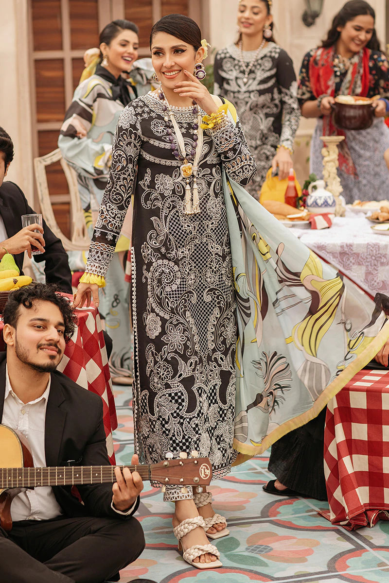 MUSHQ LAWN CAMILA CHIKAN KARI FORMAL DRESS (MQ-SB22)