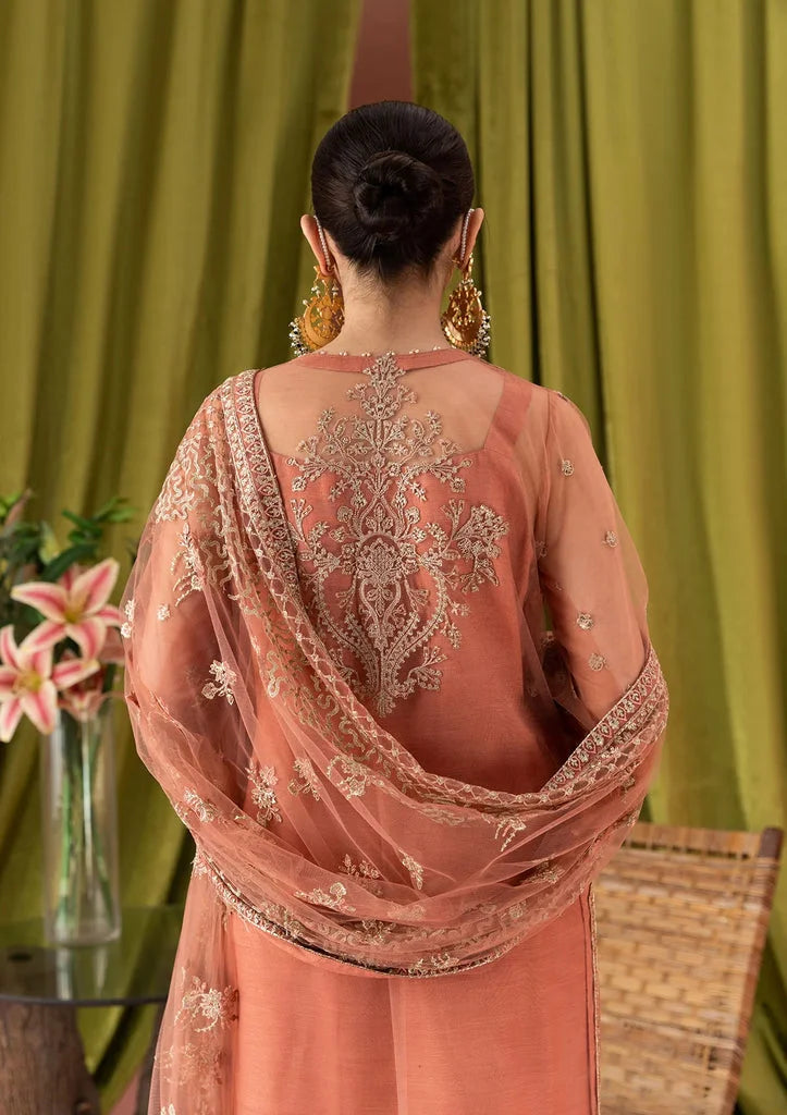 ZAHA EMBROIDERED ORGENZA COLLECTION| UNSTITCHED PARTY WEAR| TOP PAKISTANI DRESS BY SHAEBIZ