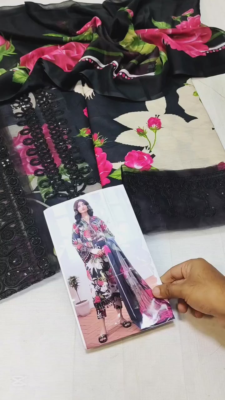 BAROQUE LATEST LAWN COLLECTION| UNSTITCHED MASTER REPLICA BY SHAEBIZ