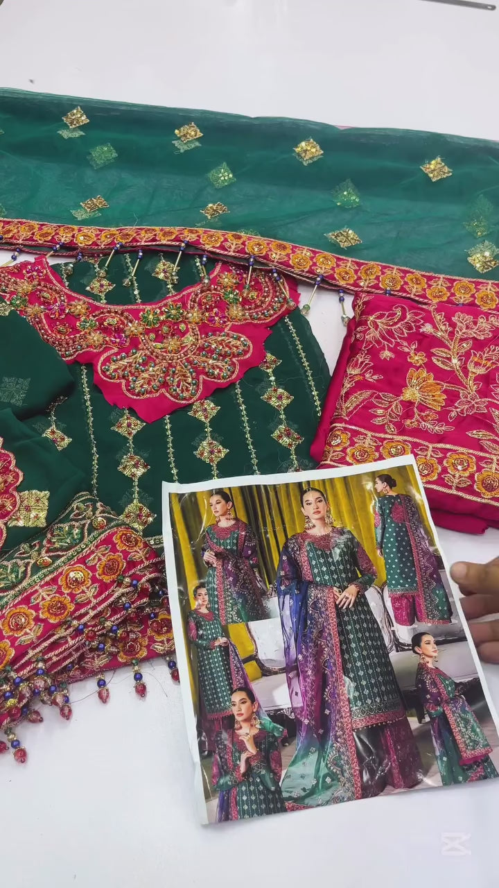 ALIZEH SEA MIST LUXURY CHIFFON COLLECTION| WEDDING FORMALS| TOP PAKISTANI DRESS BY SHAEBIZ