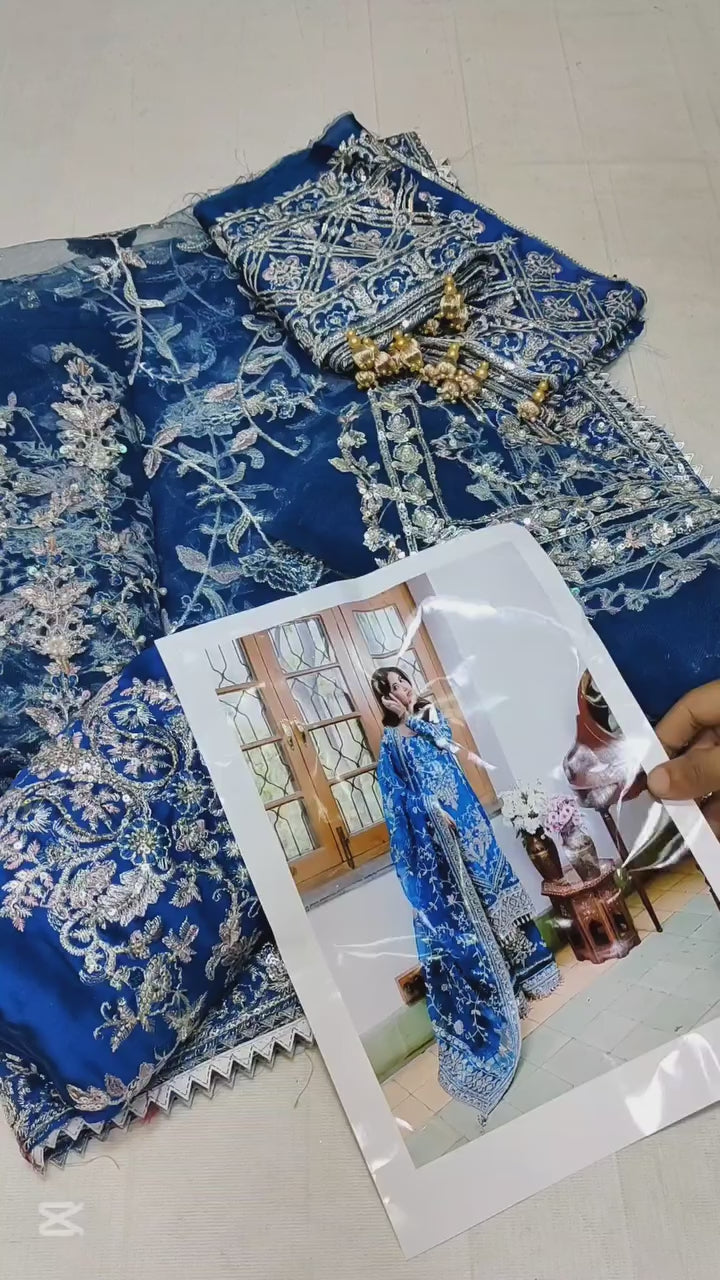 FAIZA SAQLAIN NIRA LUXURY WEDDING COLLECTION| SAJAL ALI | UNSTITCHED MASTER REPLICA BY SHAEBIZ