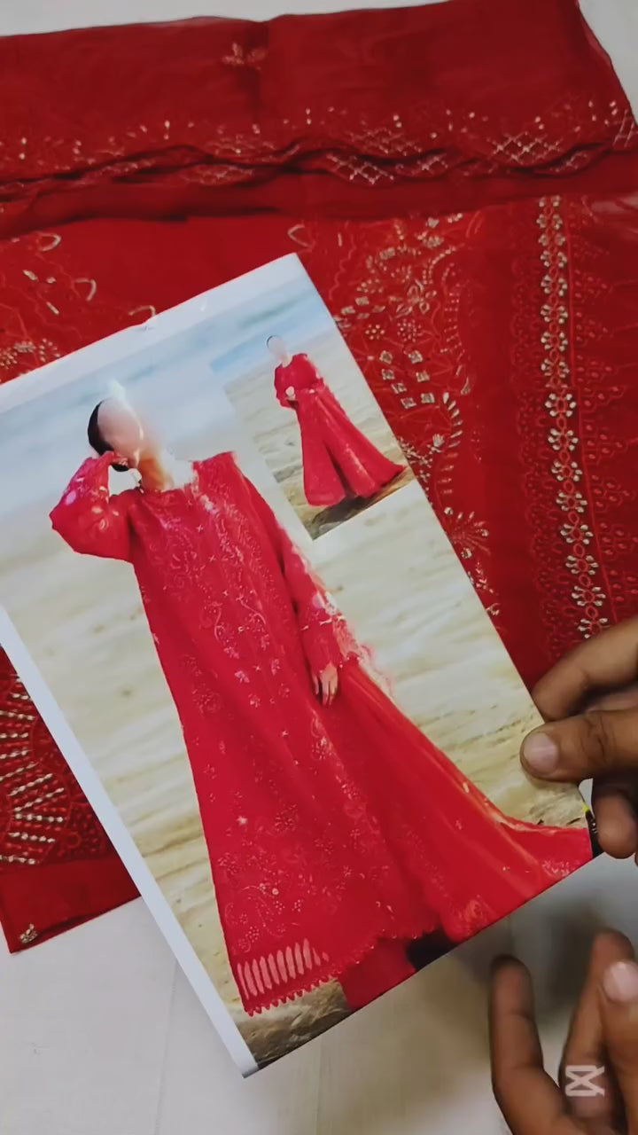 QALAMKAR SAHIL KINARE LUXURY LAWN|TOP PAKISTANI DRESS BY SHAEBIZ