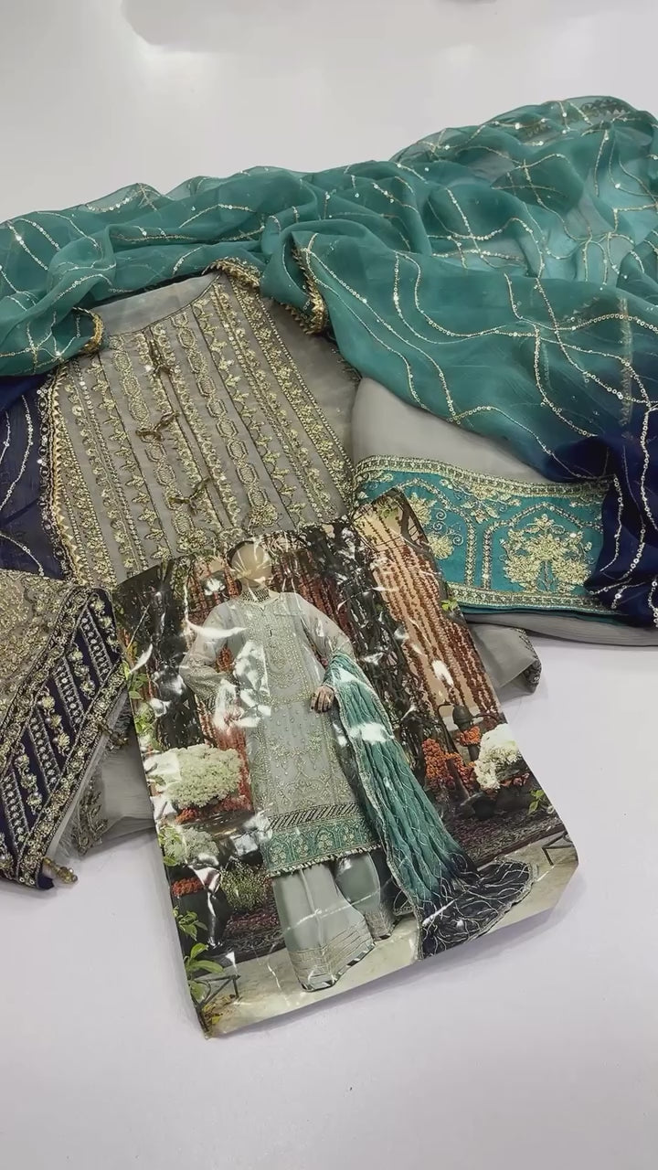 ADAN LIBAS HASEEN E DIL RUBA LUXURY CHIFFON COLLECTION| PARTY WEAR| TOP PAKISTANI DRESS BY SHAEBIZ