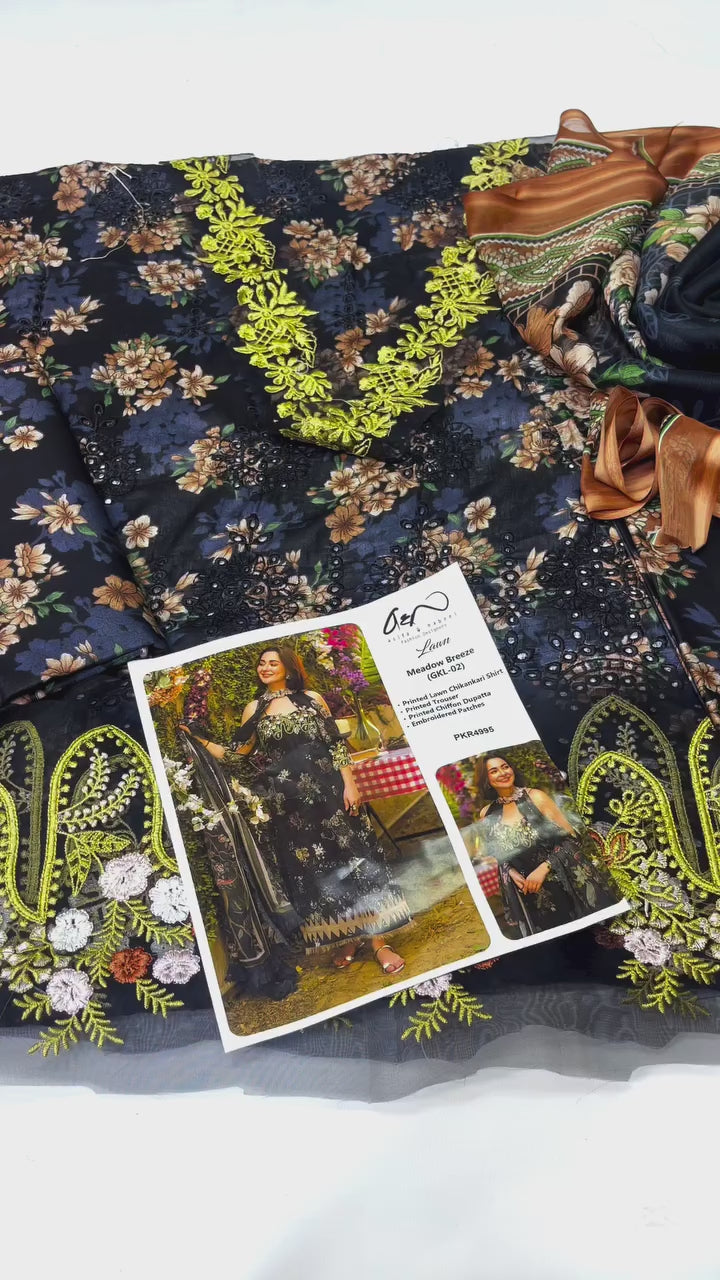ASIFA AND NABEEL | MEADOW BREEZE| SUMMER LAWN COLLECTION BY SHAEBIZ