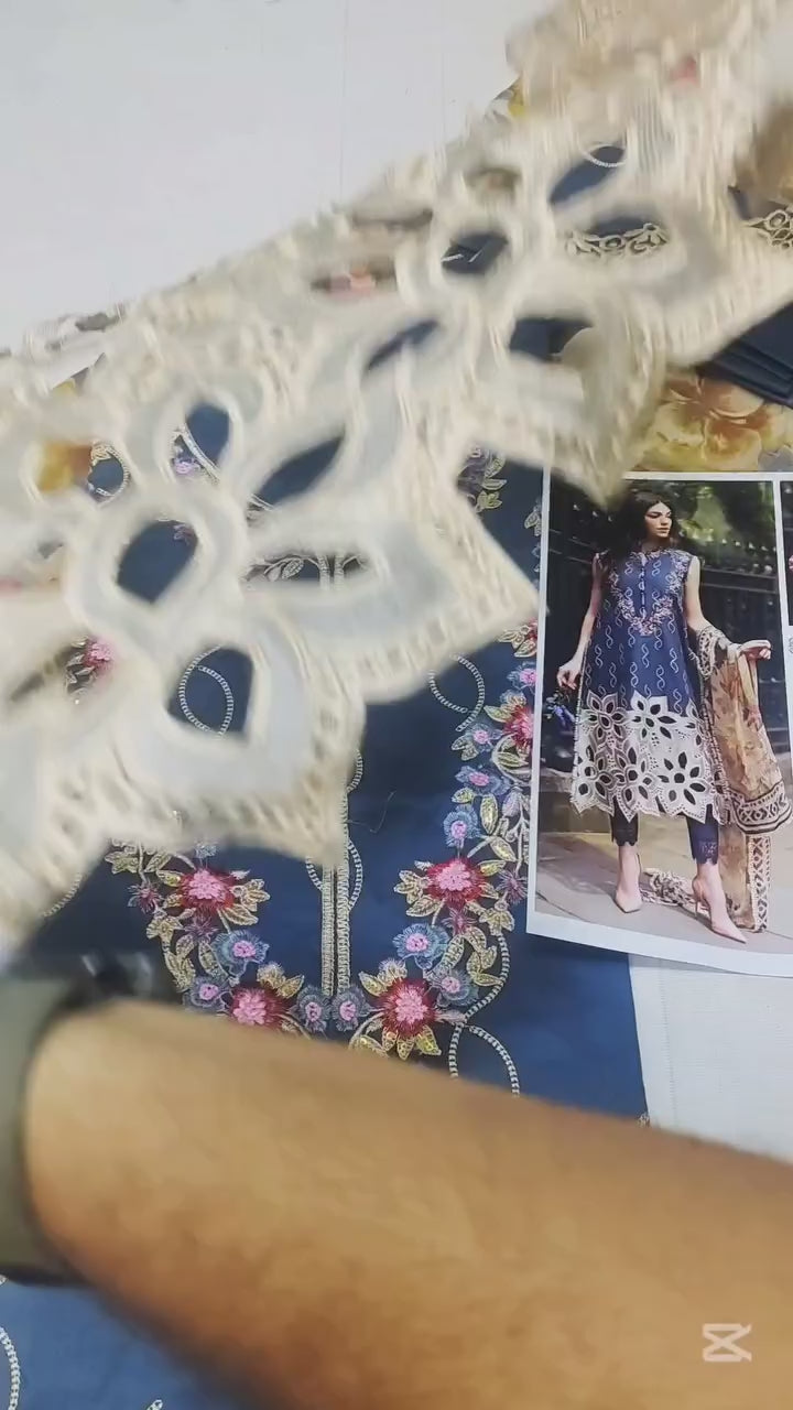 MUSHQ DHANAK EMBROIDERED LAWN COLLECTION| UNSTITCHED 2025 COLLECTION BY SHAEBIZ