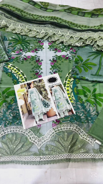MARIA B MPRINT LAWN COLLECTION| TOP PAKISTANI DRESS BY SHAEBIZ