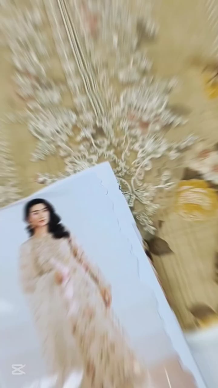 BAROQUE SKIN PRINTED LAWN DRESS| UNSTITCHED LAWN COLLECTION| TOP PAKISTANI DRESS BY SHAEBIZ