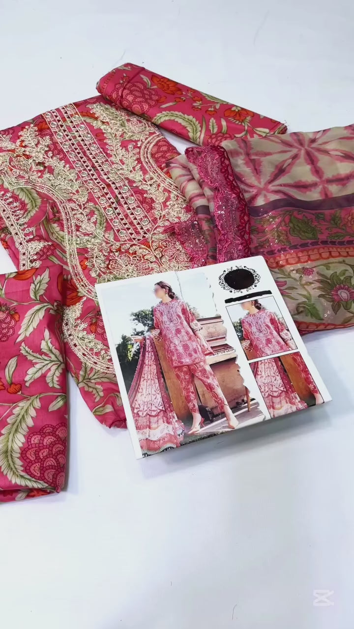 MARIA B PRINTED 3 PIECE| UNSTITCHED SUMMER COLLECTION BY SHAEBIZ