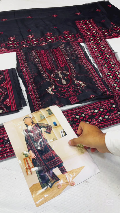 NORMA KAMAAL BALOCHI CHIFFION PARTY WEAR COLLECTION BY SHAEBIZ