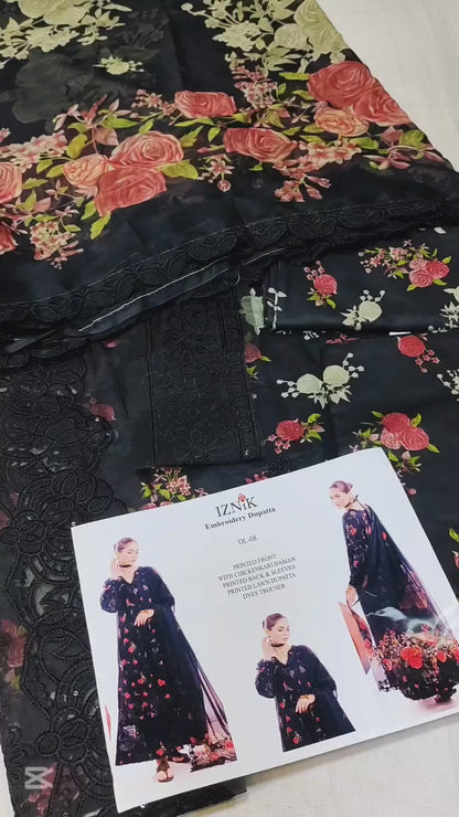 IZNIK DAHLIA LAWN 3 PCS | MASTER REPLICA BY SHAEBIZ